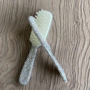 Baby Hairbrush Set In Rhinestones!! Bling Bling  - Diamonds